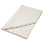100% Brushed Cotton Cream Flat Sheet Cream