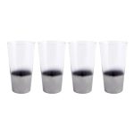 4 Pack Ombre Highballs Silver