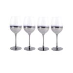 4 Pack Ombre White Wine Glass Clear