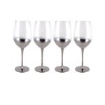 4 Pack Ombre Red Wine Glass Clear