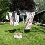 Brabantia 50 Metre 4 Arm Liftomatic Rotary Washing Line with Ground Spike Silver