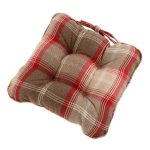 Highland Check Seat pad Blue / Red