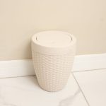 Addis Rattan Natural Bath Bin Linen (Natural)
