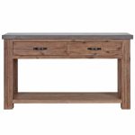 Harvey Acacia Console Table Brown