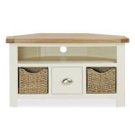 Wilby Cream Corner TV Stand Cream