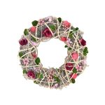 Country Faye Dried Wreath Green