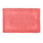 Super Soft Reversible Coral Bath Mat Coral (Red)