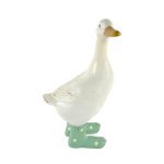 Duck Ornament with Welly Boots Cream