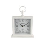Large White Mantel Clock White