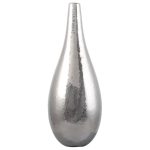 Silver Long Neck Vase Silver
