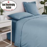 Non Iron Plain Dye Denim Blue Flat Sheet Denim Blue