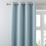 Hayden Duck-Egg Eyelet Curtains Duck Egg Blue