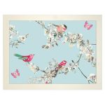 Beautiful Birds Lap Tray Duck Egg Blue