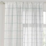 Kalle Duck Egg Sheer Slot Top Single Voile Panel Duck Egg Blue