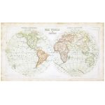 Antique Map Canvas Light Brown
