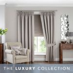 5A Fifth Avenue Venice Oyster Blackout Pencil Pleat Curtains Champagne Brown