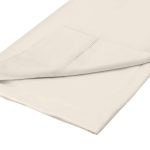 Dorma 500 Thread Count 100% Cotton Satin Plain Cream Flat Sheet Cream
