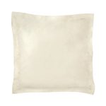 Dorma 500 Thread Count 100% Cotton Satin Plain Cream Continental Square Pillowcase Cream