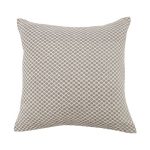 Large Chenille Natural Polkadot Cushion Natural Brown