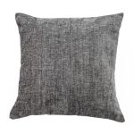 Chenille Charcoal Cushion Charcoal (Grey)