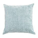 Large Chenille Duck Egg Cushion Duck Egg (Blue)