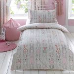 Katy Rabbit Duvet Cover and Pillowcase Set Pink