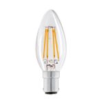 Dunelm 4W LED SBC Filament Candle Bulb Clear