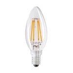 Dunelm 4W LED SES Filament Candle Bulb Clear