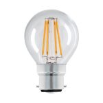 Dunelm 4W LED BC Filament Round Bulb Clear