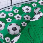 Football 25cm Fitted Sheet Green