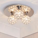 Sphere Chrome 3-Light Ceiling Fitting Silver