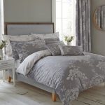 Laura Grey Jacquard Duvet Cover Grey