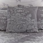 Laura Grey Jacquard Square Cushion Grey