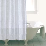 White Bubbles Shower Curtain White