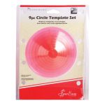 Sew Easy Set of 9 Circular Templates Red