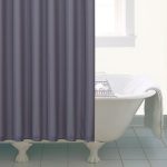 Waffle Shower Curtain Grey
