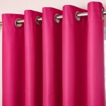 Pink Blackout Eyelet Curtains Pink
