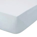 Kids Non Iron Plain Dye Pale Blue 25cm Fitted Sheet Pale Blue