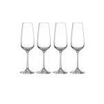 Dorma Set of 4 Cambridge Flutes Clear