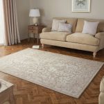 Dorma Regency Ivory Chenille Rug Natural