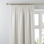 Purity Natural Pencil Pleat Curtains Natural