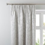 Canterbury Silver Pencil Pleat Curtains Silver