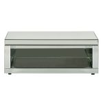 Venetian Mirrored Coffee Table Silver (Grey)