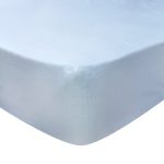 Luxury 100% Brushed Cotton Pale Blue Fitted Sheet Pale Blue