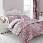 Laura Mauve Jacquard Duvet Cover Mauve (Purple)