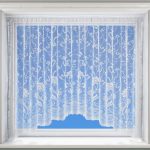 Eleanor White Lace Slot Top Jardiniere Net Curtain White