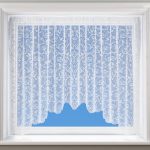 Alice Lace Slot Top Jardiniere Net Curtain White