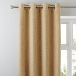 Vermont Ochre Eyelet Curtains Ochre