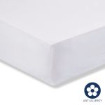 Fogarty 100% Cotton 180 Thread Count Anti Allergy 25cm White Fitted Sheet White