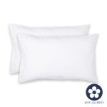 Fogarty 100% Cotton 180 Thread Count Anti Allergy White Housewife Pillowcase Pair White